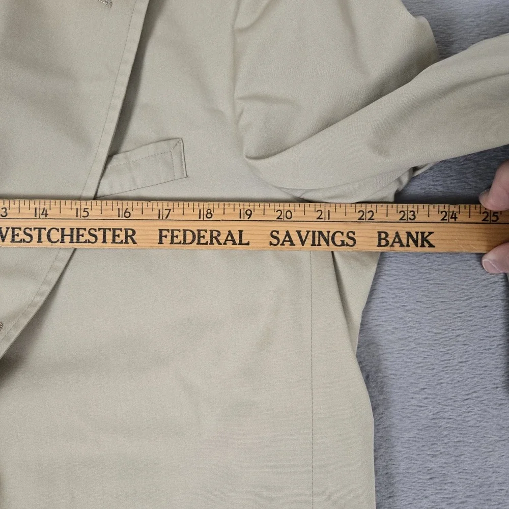 Vtg Brooks Brothers Blazer Mens 43R Summer Cotton Sportcoat Khaki USA Made